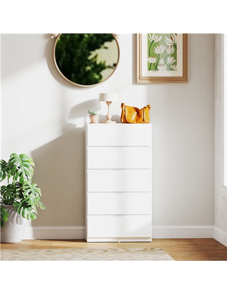 HOMCOM Chest of Drawers, 5-Drawer Storage Cabinets, Modern Dresser, Storage Drawer Unit for Bedroom - pic 121256 | FastDaddyshop