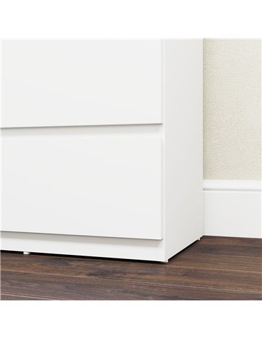 HOMCOM Chest of Drawers, 5-Drawer Storage Cabinets, Modern Dresser, Storage Drawer Unit for Bedroom
