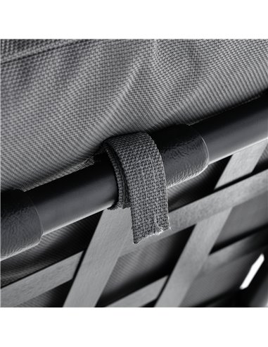 Outsunny 3 Seater Outdoor Garden Swing Chairs Thick Padded Seat Hammock Canopy Porch Patio Bench Bed - Grey