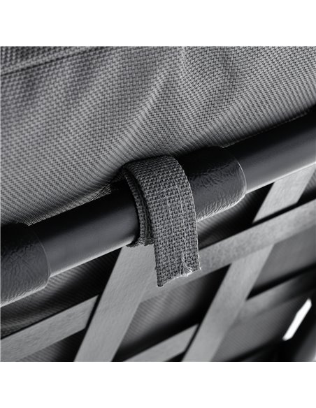 Outsunny 3 Seater Outdoor Garden Swing Chairs Thick Padded Seat Hammock Canopy Porch Patio Bench Bed - Grey - pic 12134 | FastDaddyshop