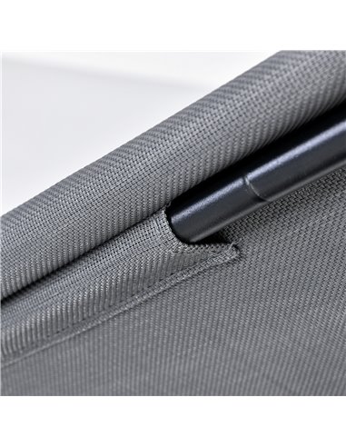Outsunny 3 Seater Outdoor Garden Swing Chairs Thick Padded Seat Hammock Canopy Porch Patio Bench Bed - Grey