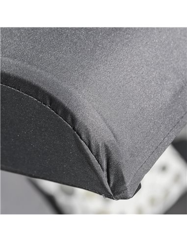 Outsunny 2 Seater Covered Outdoor Swing Chair Lounger Hammock Bench with Cushion Tilt Canopy, Grey
