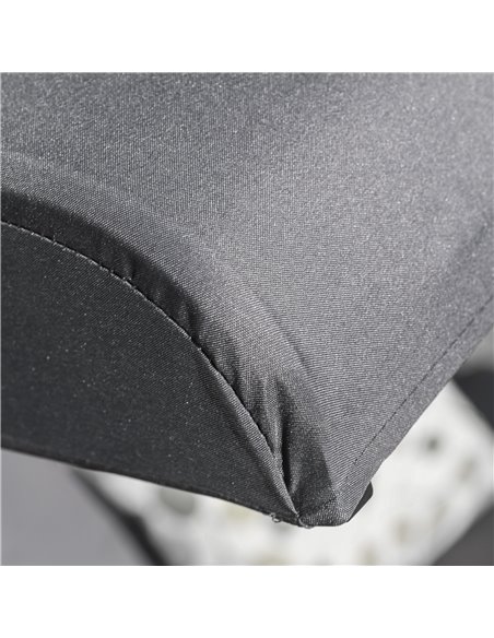Outsunny 2 Seater Covered Outdoor Swing Chair Lounger Hammock Bench with Cushion Tilt Canopy, Grey - pic 12150 | FastDaddyshop