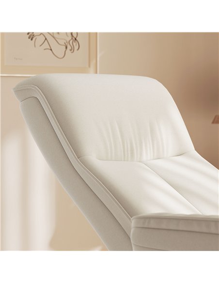 HOMCOM Massage Recliner Chair with Footstool, Upholstered Reclining Armchair with Adjustable Backrest and Steel Frame, Breathabl - pic 121663 | FastDaddyshop
