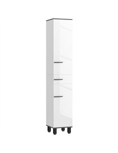 HOMCOM 190cm Slim Bathroom Storage Cabinet - White