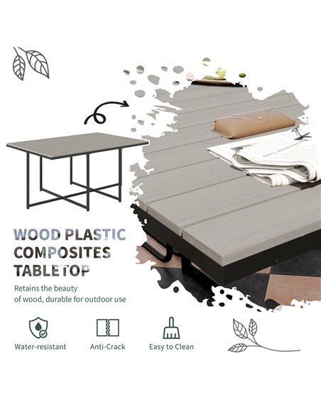 Outsunny 10 Seater Rattan Cube Garden Furniture Set, Rattan Dining Set with Cushions, Outdoor Dining Table and Chairs with 6 Arm - pic 122372 | FastDaddyshop