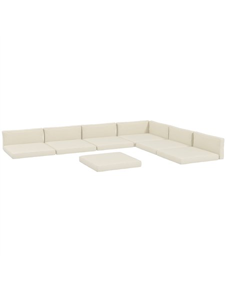 Outsunny Outdoor Replacement Seat Cushions for Rattan Furniture, 7 Seat Cushions and 7 Back Cushions for Patio Conversation Set - pic 122403 | FastDaddyshop