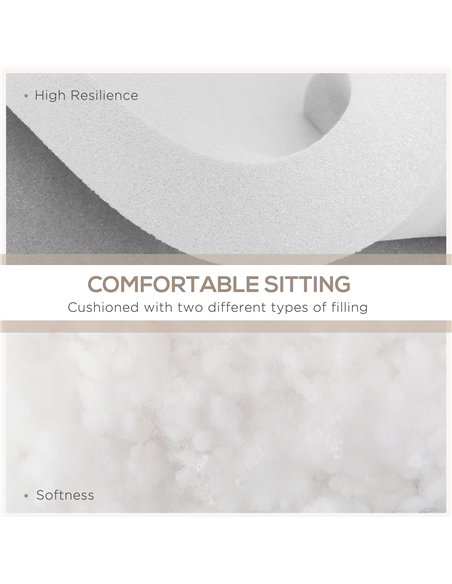 Outsunny Outdoor Replacement Seat Cushions for Rattan Furniture, 7 Seat Cushions and 7 Back Cushions for Patio Conversation Set - pic 122406 | FastDaddyshop