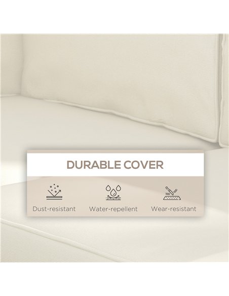 Outsunny Outdoor Replacement Seat Cushions for Rattan Furniture, 7 Seat Cushions and 7 Back Cushions for Patio Conversation Set - pic 122407 | FastDaddyshop