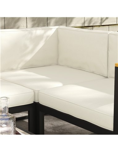 Outsunny Outdoor Replacement Seat Cushions for Rattan Furniture, 7 Seat Cushions and 7 Back Cushions for Patio Conversation Set