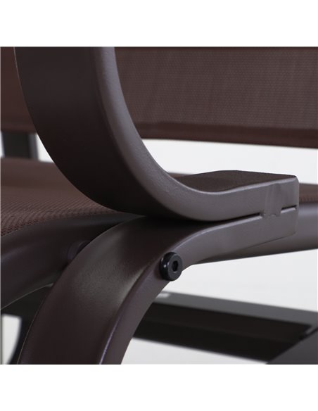 Outsunny Outdoor Gliding Rocking Chair with Sturdy Metal Frame Garden Comfortable Swing Chair for Patio, Backyard and Poolside,  - pic 12243 | FastDaddyshop