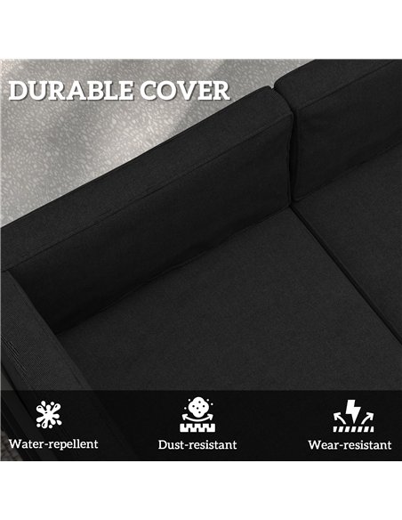 Outsunny Replacement Cushions for Rattan Furniture, 14 Piece Outdoor Seat Cushion Pad for Patio Conversation Set, 7 Seat Cushion - pic 122434 | FastDaddyshop