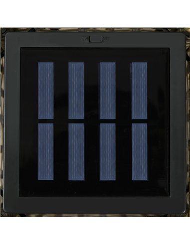 Outsunny Outdoor Rattan Solar Lantern, Brushed PE Wicker Patio Garden Lantern wtih Auto On/Off Solar Powered LED Lights for Indo