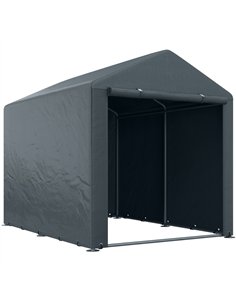 Outsunny 1.6 x 2.2m Garden Storage Shed Tent, with Accessories - Dark Grey