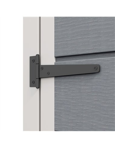 Outsunny 5' x 3' Garden Shed with Floor, Outdoor Storage Shed with Lockable Door, Window and Vent for Garden, Patio, Grey