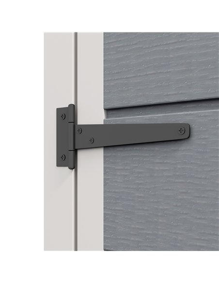 Outsunny 5' x 3' Garden Shed with Floor, Outdoor Storage Shed with Lockable Door, Window and Vent for Garden, Patio, Grey - pic 122744 | FastDaddyshop