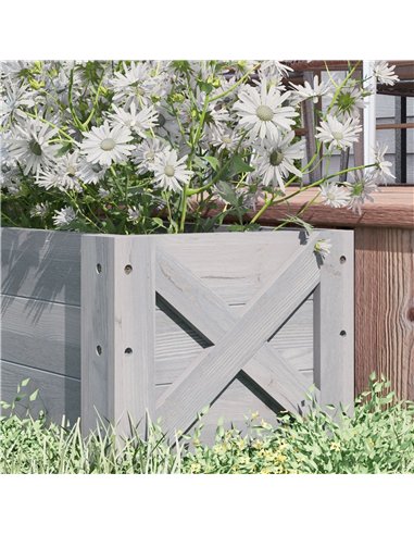 Outsunny 58L Garden Raised Bed Planter Grow Containers for Outdoor Patio Plant Flower Vegetable Pot Fir Wood, 100 x 36.5 x 36 cm
