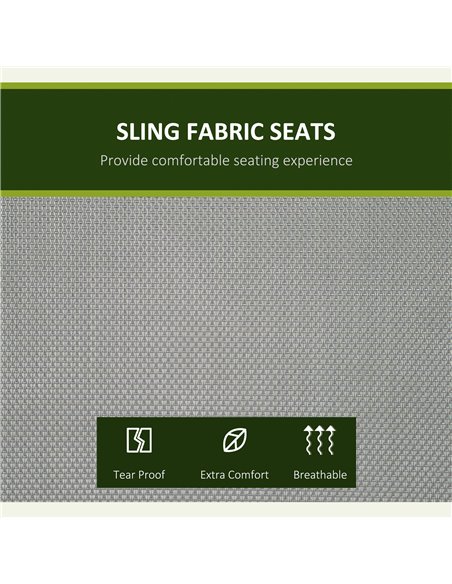 Outsunny 3 Seater Bench Steel Outdoor Patio Porch Swing Chair with Adjustable Canopy - Dark Grey - pic 12288 | FastDaddyshop