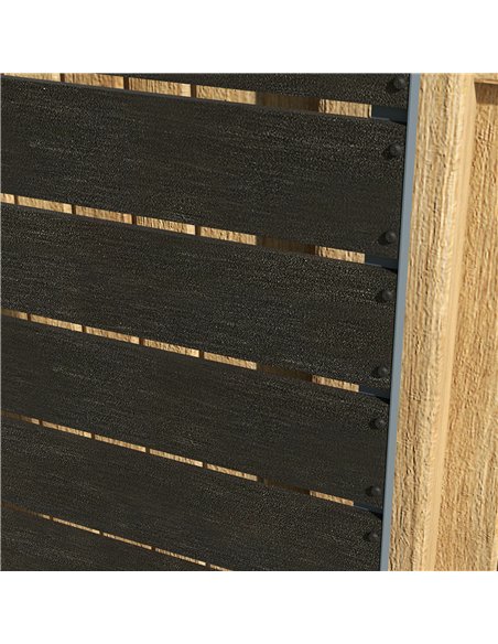 Outsunny 34 x 69.5cm Garden Planter Box, with Back Trellis, Black - pic 122887 | FastDaddyshop