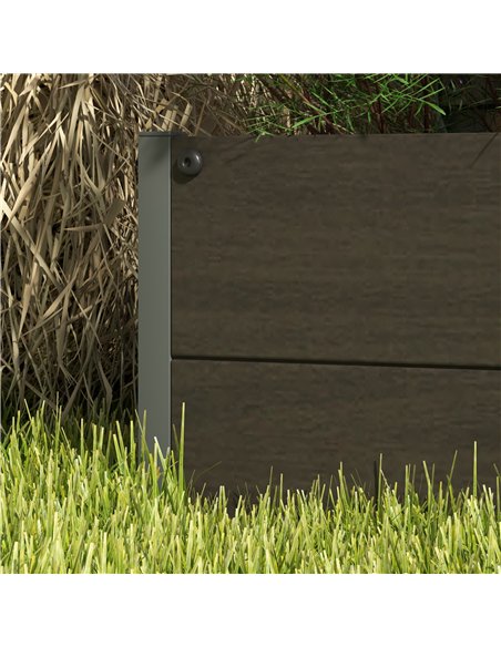 Outsunny Raised Bed for Garden, Planter with Trellis for Climbing Plants, Vines, Planter Box with Drainage Gap, Black - pic 122904 | FastDaddyshop