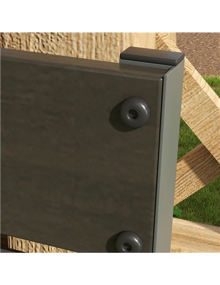 Outsunny Raised Bed for Garden, Planter with Trellis for Climbing Plants, Vines, Planter Box with Drainage Gap, Black - pic 122906 | FastDaddyshop