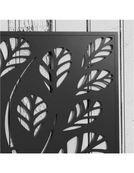 Outsunny Outdoor Metal Planter, with Back Trellis - Black - pic 122950 | FastDaddyshop