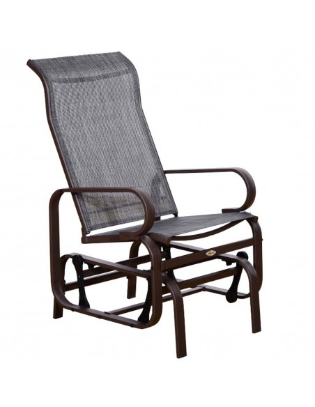 Outsunny Outdoor Gliding Swing Chair, Grey - pic 12297 | FastDaddyshop