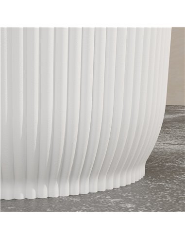 Outsunny Set of Two Ф22cm Planters - White