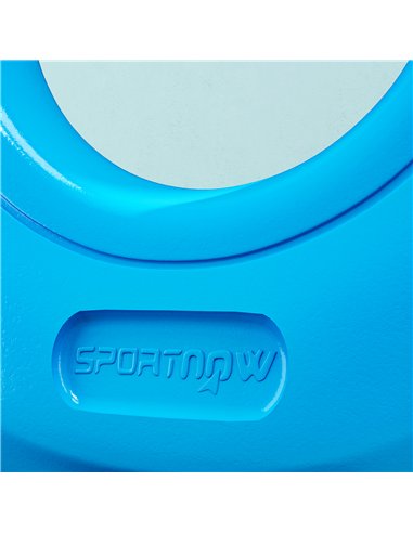 SPORTNOW 10kg Kettlebell, Soft Kettle Bell with Wide Handle for Home Gym, Weight Lifting, Strength Training, Light Blue