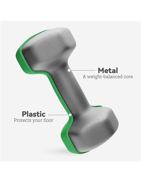 SPORTNOW Dumbbells Set with Carry Storage Rack, Set of 6 Weights for Home Gym Kettlebell Training Weight Lifting Exercise, 2 x 1 - pic 123407 | FastDaddyshop