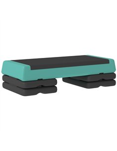 SPORTNOW Adjustable Fitness Stepper, with Non-Slip Surface, for Home, Gym, Office Workout, Green