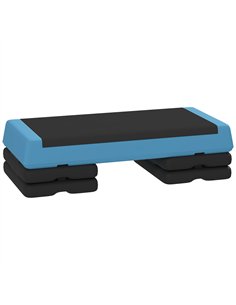 SPORTNOW Adjustable Fitness Stepper, with Non-Slip Surface, for Home, Gym, Office Workout, Light Blue
