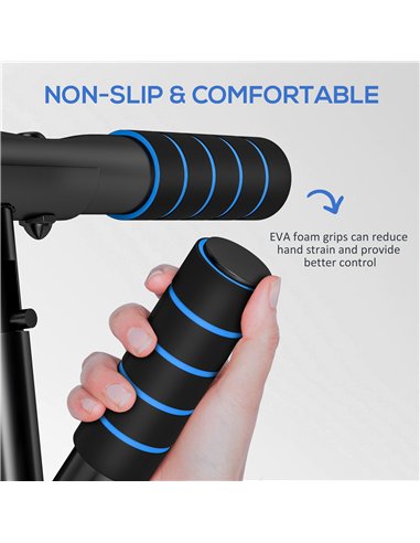 SPORTNOW Pull-Up Bar Doorway, No Drilling Chin-Up Bar Push Up Stand with Resistance Bands and Padded Handles for Home Gym Exerci