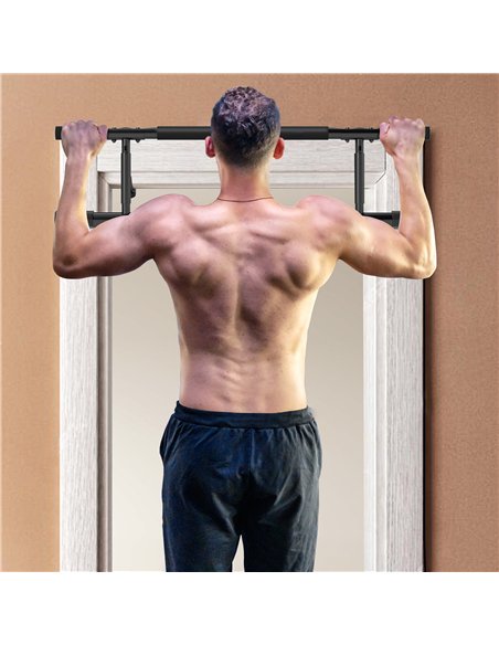 SPORTNOW Pull-Up Bar Doorway with Resistance Bands, No Drilling Chin-Up Bar Push Up Stand with Padded Handles for Home Gym Exerc - pic 123457 | FastDaddyshop