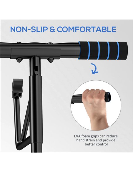 SPORTNOW Pull-Up Bar Doorway with Resistance Bands, No Drilling Chin-Up Bar Push Up Stand with Padded Handles for Home Gym Exerc - pic 123464 | FastDaddyshop