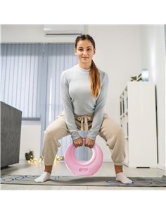 SPORTNOW 12kg Kettlebell, Soft Kettle Bell with Wide Handle for Home Gym, Weight Lifting, Strength Training, Pink 2