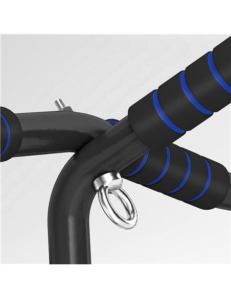 SPORTNOW Multi-Grip Doorway Pull Up Bar with Non-Slip Grips, Chin Up Bar with Anti-Fall Slot for Indoor Gym Upper Body Workout - pic 123491 | FastDaddyshop