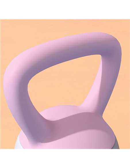 SPORTNOW Soft Kettlebell, 10kg Kettle Bell with Non-Slip Handle for Home Gym Weight Lifting and Strength Training, Purple and Gr - pic 123527 | FastDaddyshop
