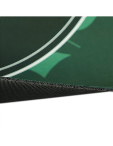 SPORTNOW 239.3 x 115.5 cm Professional Texas Hold'em Poker Mat 12 Player Water-Resistant Poker Table Top Rubber Poker Table Mat 