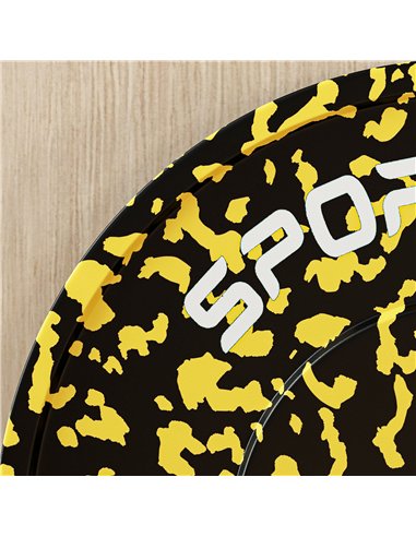 SPORTNOW Olympic Weight Plates Set, Solid Rubber Bumper Plates Weights Discs with 2"/5cm Holes, for Home Gym Weight Lifting Stre