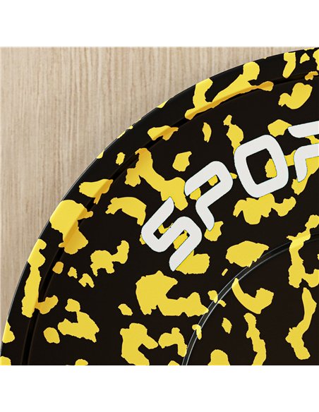 SPORTNOW Olympic Weight Plates Set, Solid Rubber Bumper Plates Weights Discs with 2"/5cm Holes, for Home Gym Weight Lifting Stre - pic 123634 | FastDaddyshop