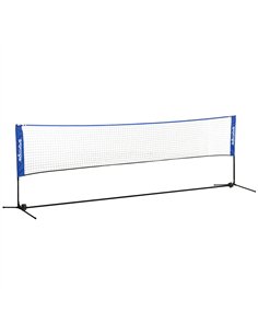 SPORTNOW 4m Badminton Net, Height Adjustable Outdoor Sports Net, with Carry Bag, for Tennis, Pickleball, Volleyball, Blue