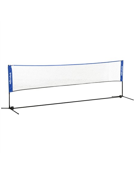 SPORTNOW 4m Badminton Net, Height Adjustable Outdoor Sports Net, with Carry Bag, for Tennis, Pickleball, Volleyball, Blue - pic 123654 | FastDaddyshop