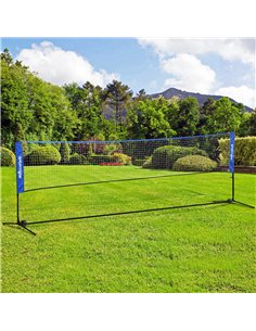 SPORTNOW 4m Badminton Net, Height Adjustable Outdoor Sports Net, with Carry Bag, for Tennis, Pickleball, Volleyball, Blue 2