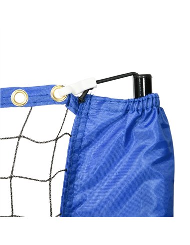 SPORTNOW 4m Badminton Net, Height Adjustable Outdoor Sports Net, with Carry Bag, for Tennis, Pickleball, Volleyball, Blue