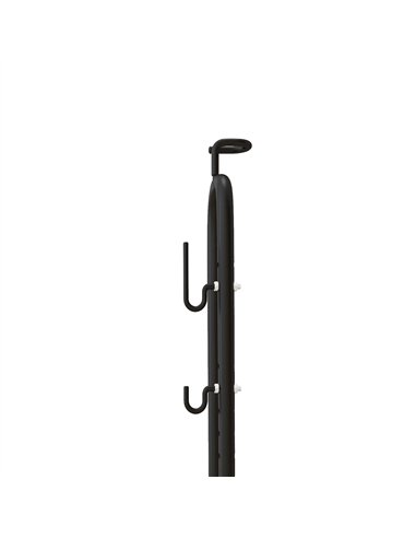 SPORTNOW Vertical & Horizontal Bike Rack Bicycle Storage Stand with Adjustable Hooks, Fits 6"-28" and 700c Bikes