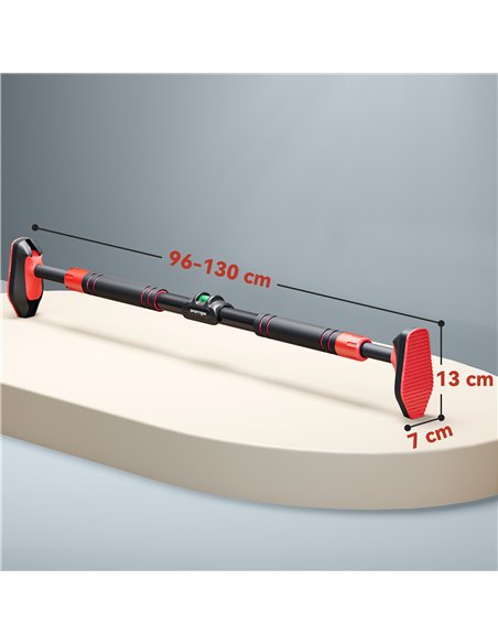 SPORTNOW Pull Up Bar Doorway No Screws, Door Frame Chin Up Bar with Level Metre, 96-130 cm (37.8"-51.2") Width Adjustable for Ho - pic 123692 | FastDaddyshop