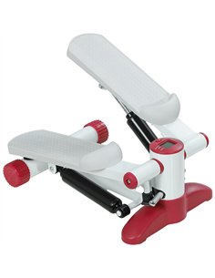 SPORTNOW Mini Stepper, Compact Step Machine Exerciser for Home Workout with LCD Monitor and Non-Slip Pedals, Grey