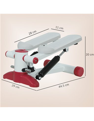 SPORTNOW Mini Stepper, Compact Step Machine Exerciser for Home Workout with LCD Monitor and Non-Slip Pedals, Grey