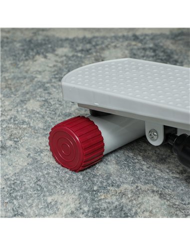 SPORTNOW Mini Stepper, Compact Step Machine Exerciser for Home Workout with LCD Monitor and Non-Slip Pedals, Grey